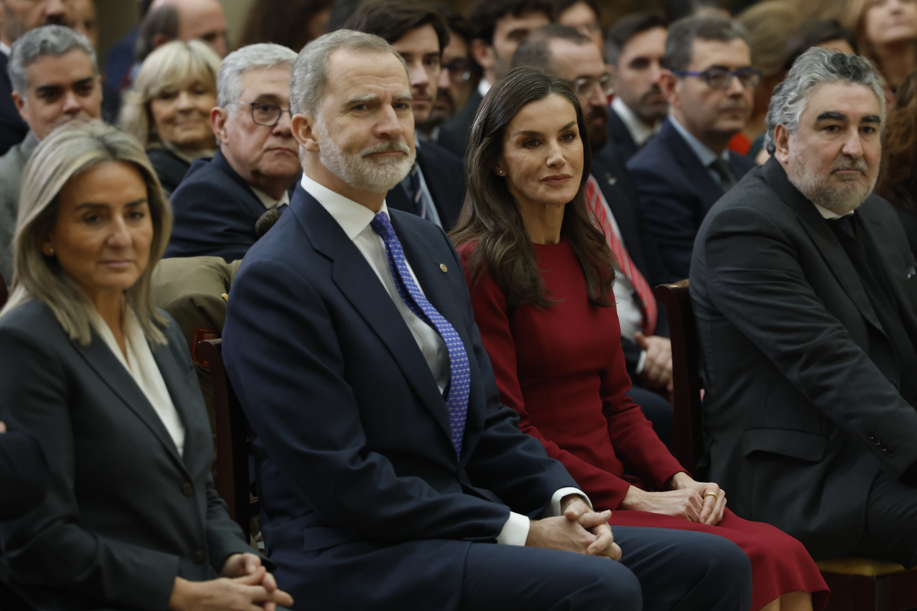 Los Reyes Don Felipe y Doña Letizia en un acto