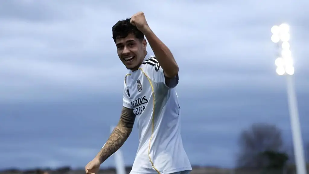 Alexis Ciria, con el Real Madrid