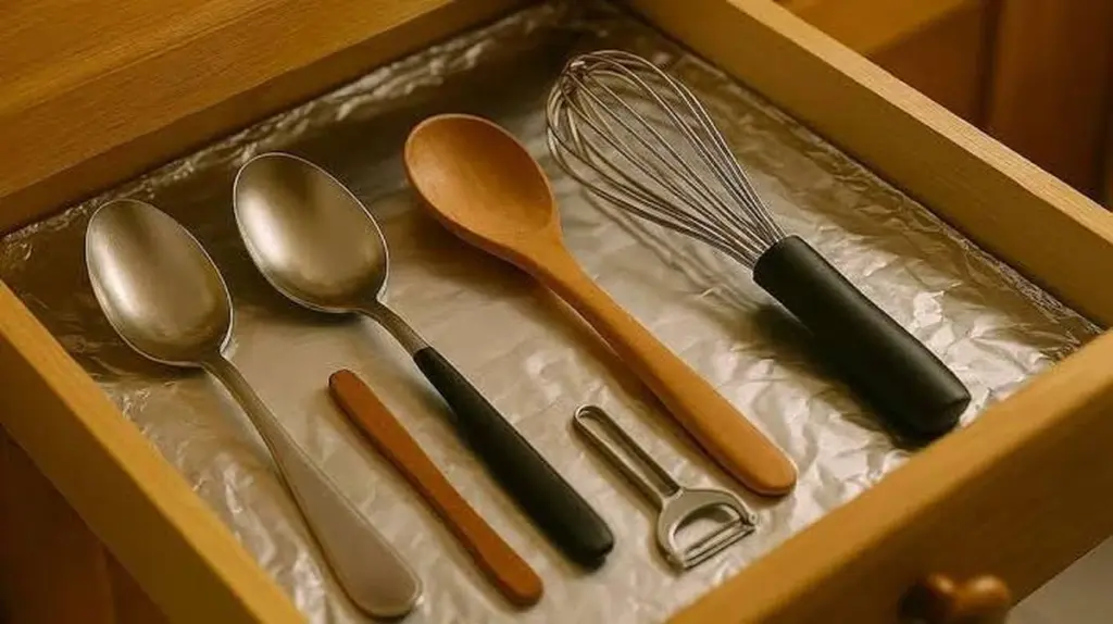 Cajón de la cocina sucio: el truco del papel de aluminio para limpiarlo en 1 minuto
