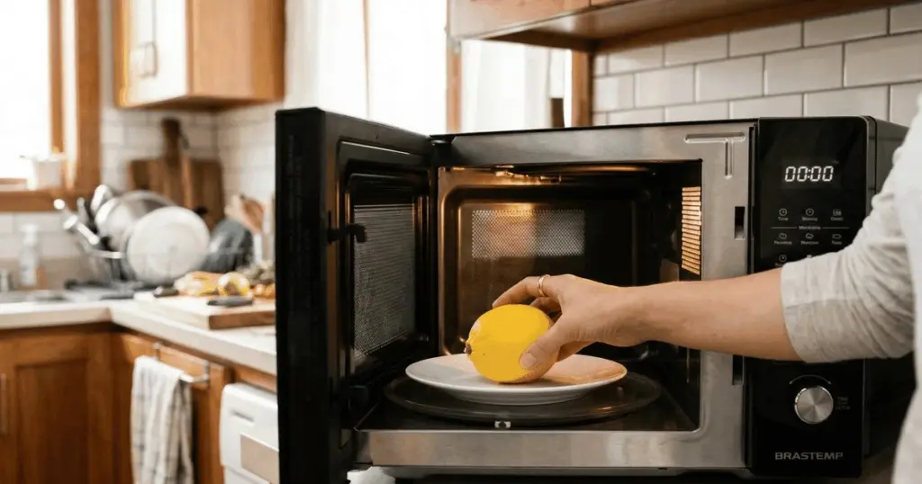 Calienta un limón o naranja por 20 segundos y transforma tu cocina