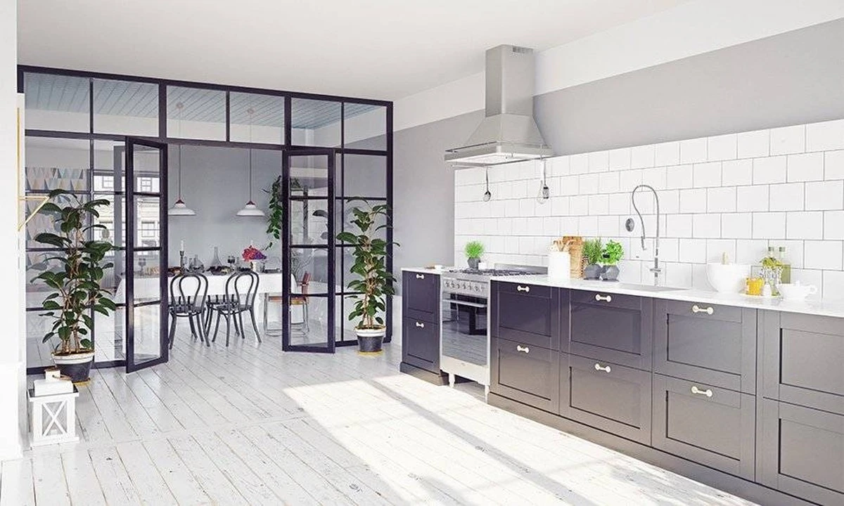 Cocina abierta sin olores: el truco de Diseño de interiores para ganar 15m2 - image 1