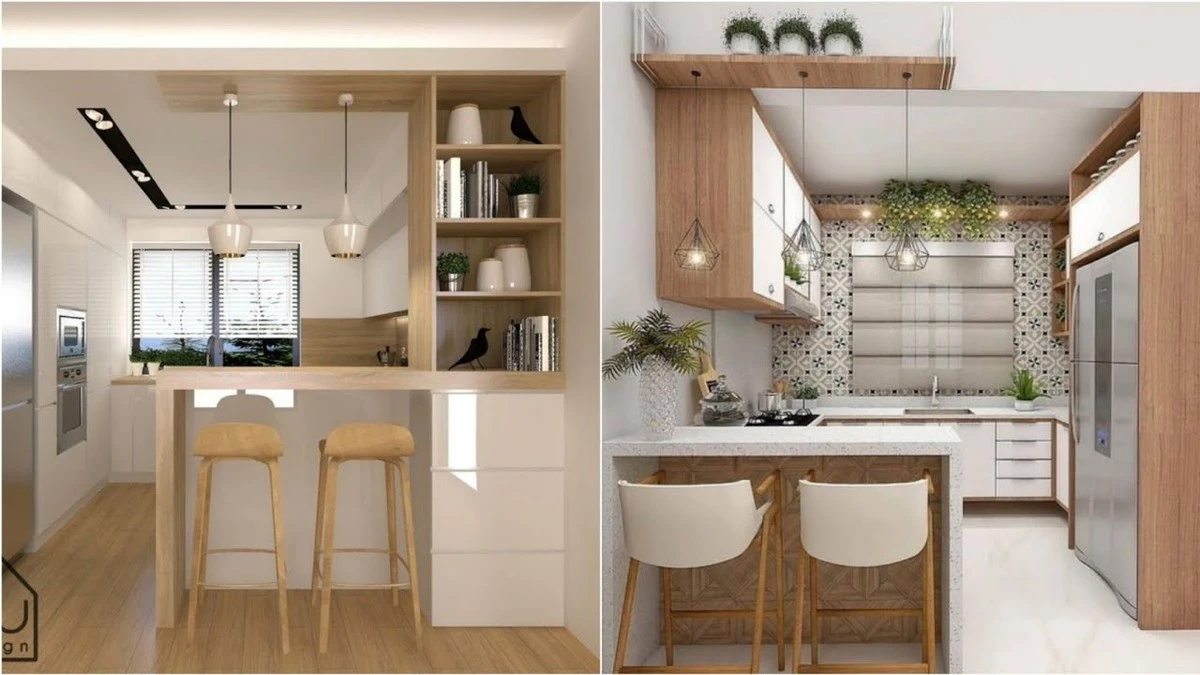 Cocina pequeña: amplía el espacio con una barra de cocina LED y espejos - image 1