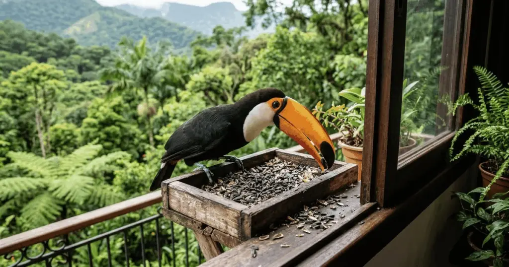 Cómo cambiar el alpiste por girasol y maíz para atraer guacamayos y tucanes a tu ventana