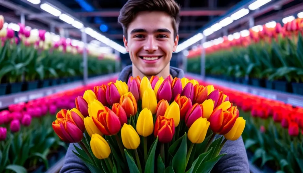 Cultivo de 6.000 Tulipanes en 40m2: método de Pavlodar e hidroponía climática