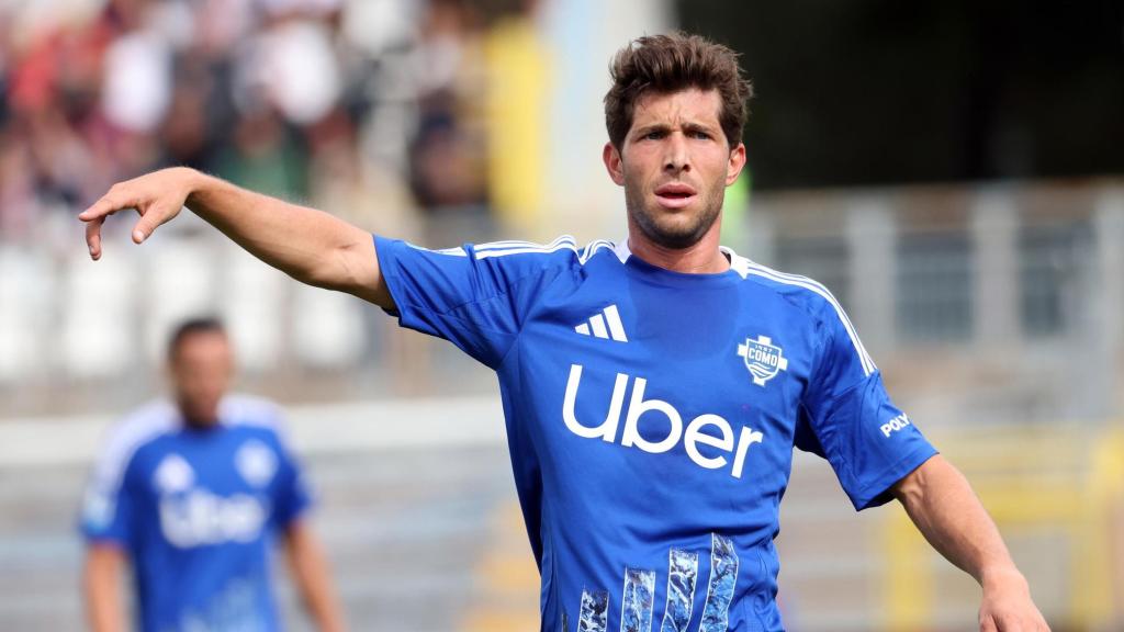Sergi Roberto, durante un partido con el Como.