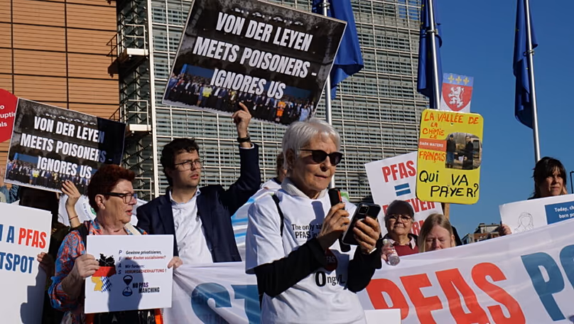 26 people from PFAS hotspots in France, Germany, Italy, Belgium, Denmark and the Netherlands travelled to Brussels on 5 March 2026.