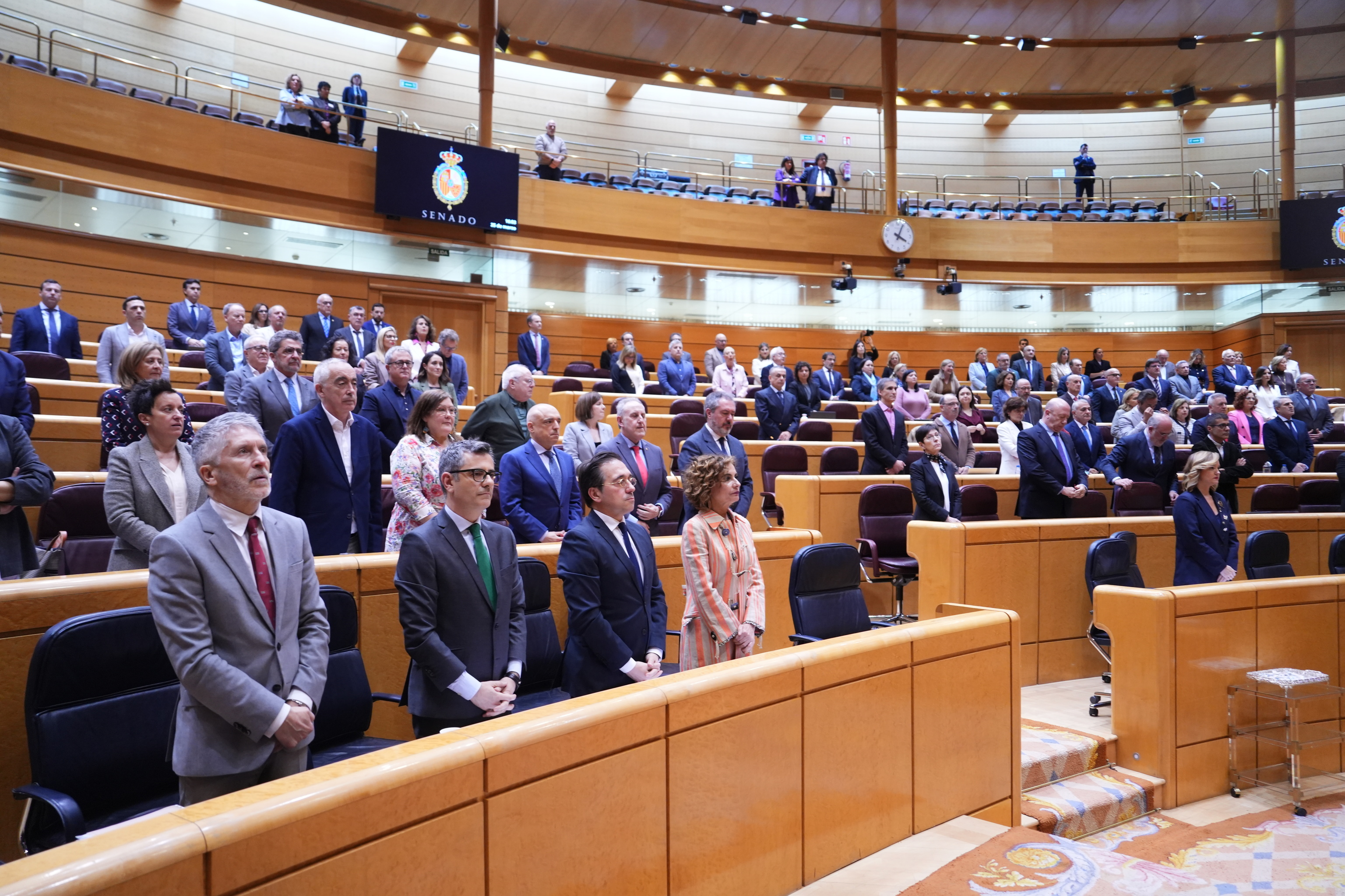 Vista de una sesión plenaria en el Senado.
