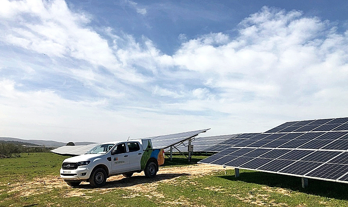 La planta fotovoltaica FV Tagus de Ibedrola en Cáceres, en imagen de la compañía.