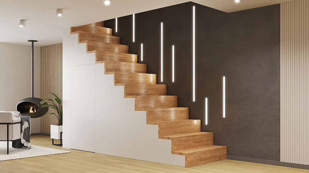 Diseño de escaleras flotantes y con LED: guía de diseño de interiores según el CTE - image 1