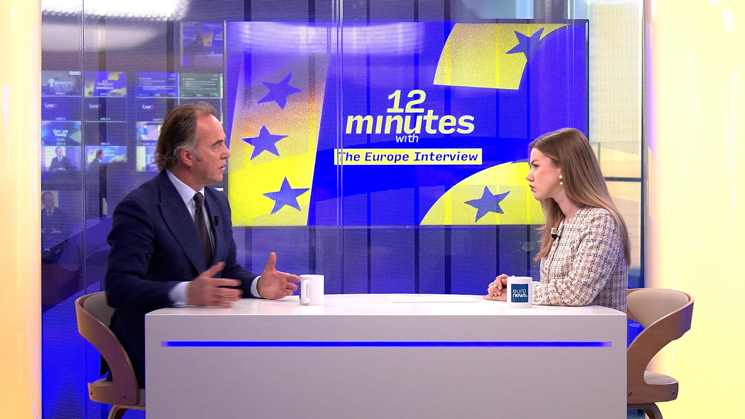 Bartjan Wegter, EU Counter-Terrorism Coordinator at Euronews studio, March 23, 2026