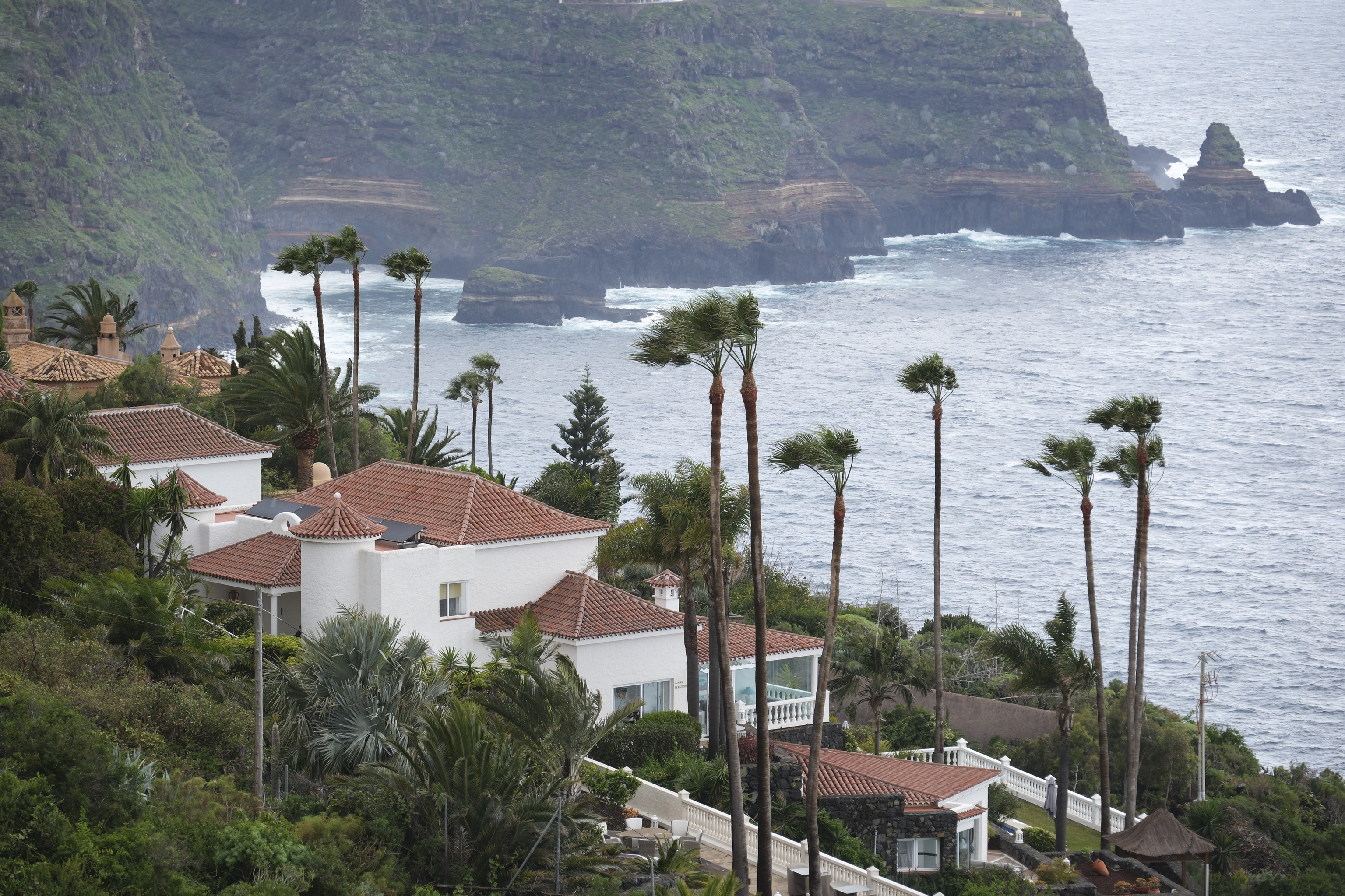 Viento y mala mar en el municipio de La Matanza, en la zona norte de Tenerife.