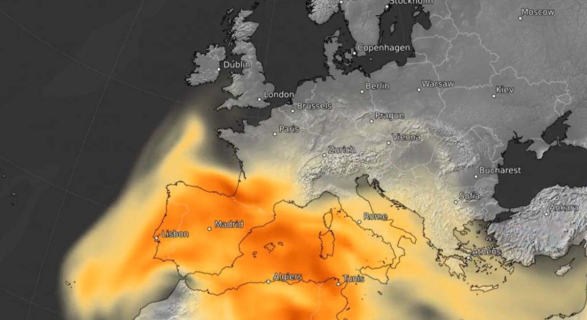 La NASA vio desde el espacio una nube marrón sobre España que explica lo que ocurrió hace unas semanas