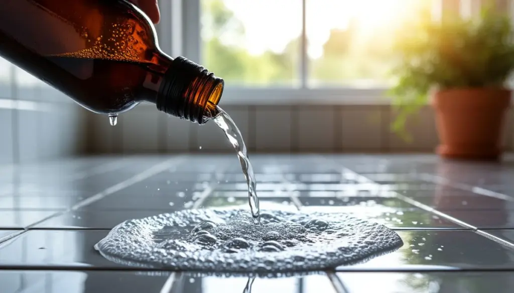 Elimina moho y cal del cuarto de baño con peróxido de hidrógeno al 3%