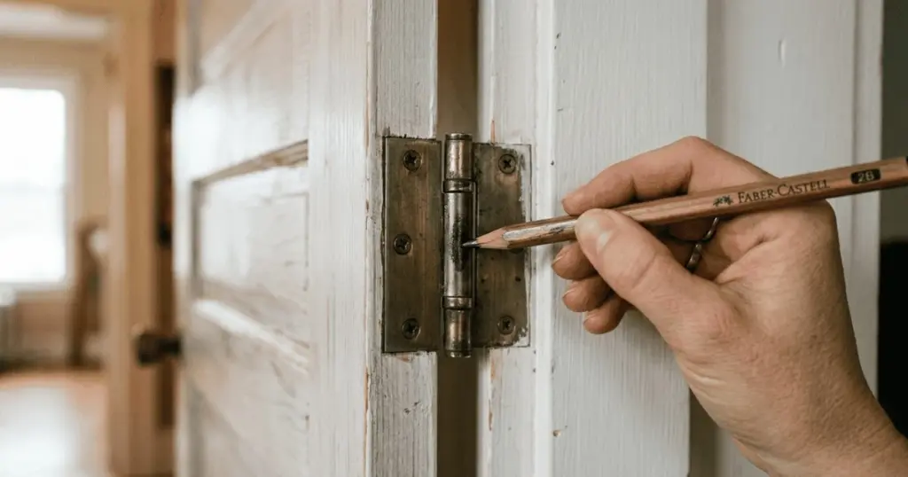 El increíble secreto del lápiz común para eliminar el chirrido de las puertas