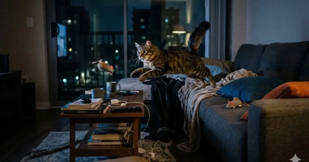El misterio de las 3 AM: por qué tu gato se vuelve loco cuando intentas dormir