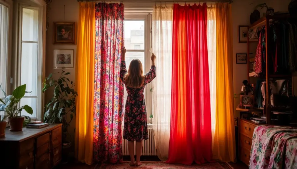 El refugio de Yona en Jyväskylä: por qué usa 20 vestidos como cortinas