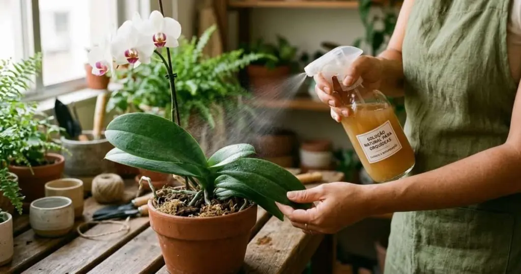 El secreto de la sábila diluida para revivir orquídeas marchitas