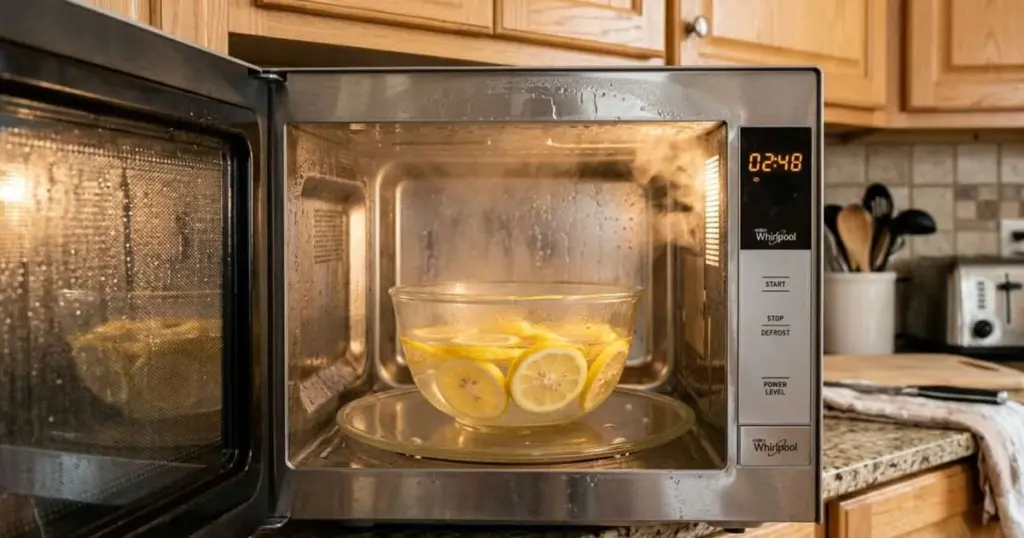 El truco del limón en el microondas que elimina olores y grasa en 3 minutos de vapor