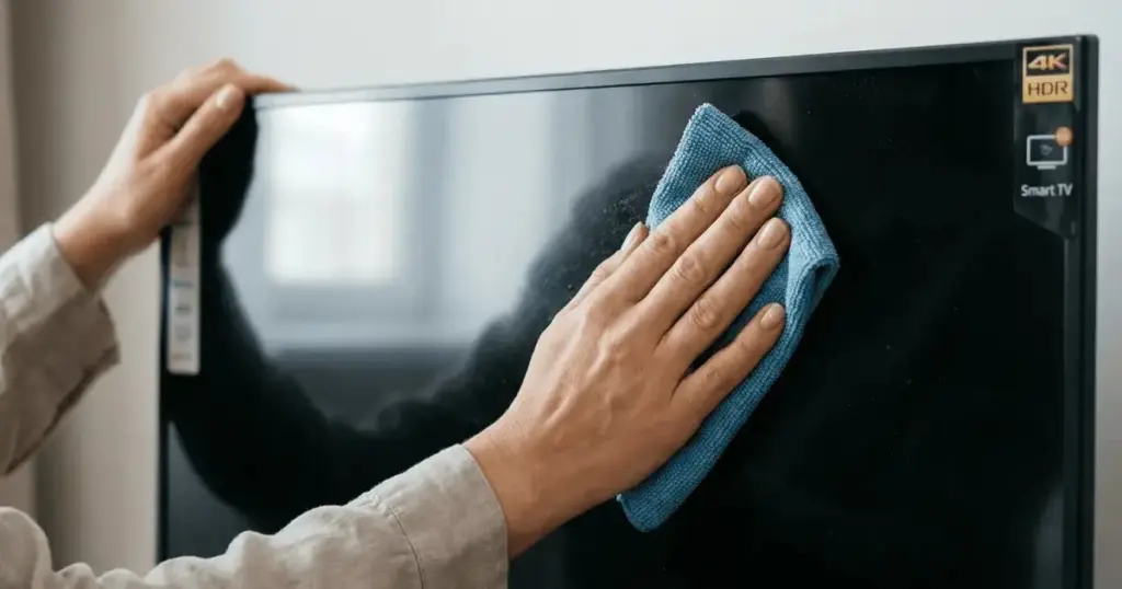 Especialistas en electrónica advierten: el error común al limpiar la pantalla de tu TV con alcohol puede manchar el cristal líquido para siempre