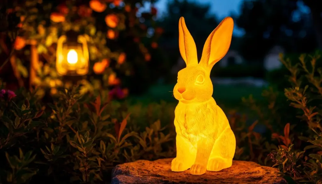 Factura de luz a 0€: el truco de Next con Grey Playful Rabbits Solar Large Ball Outdoor Light