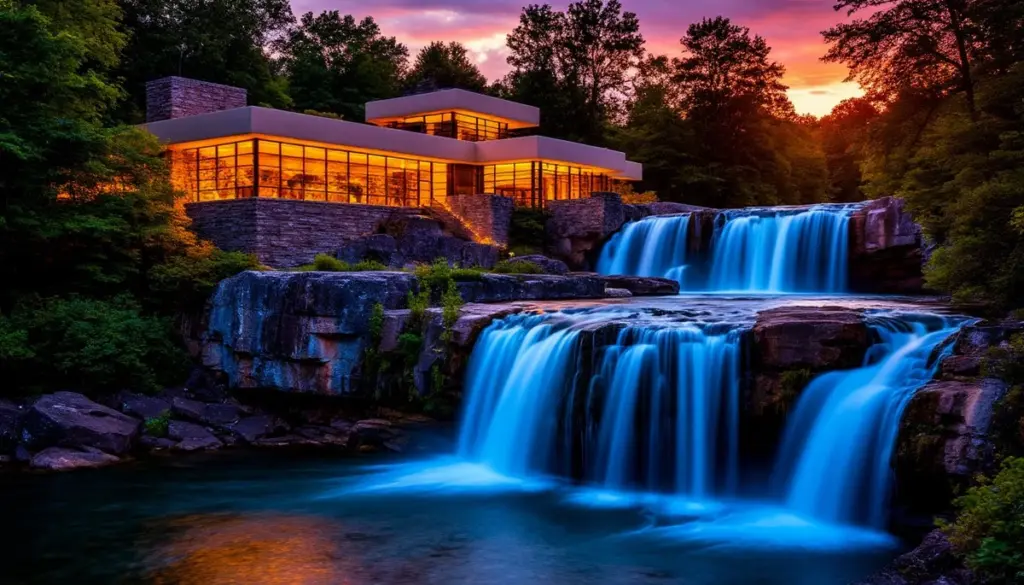 Fallingwater de Frank Lloyd Wright: cables de acero salvan sus voladizos del colapso