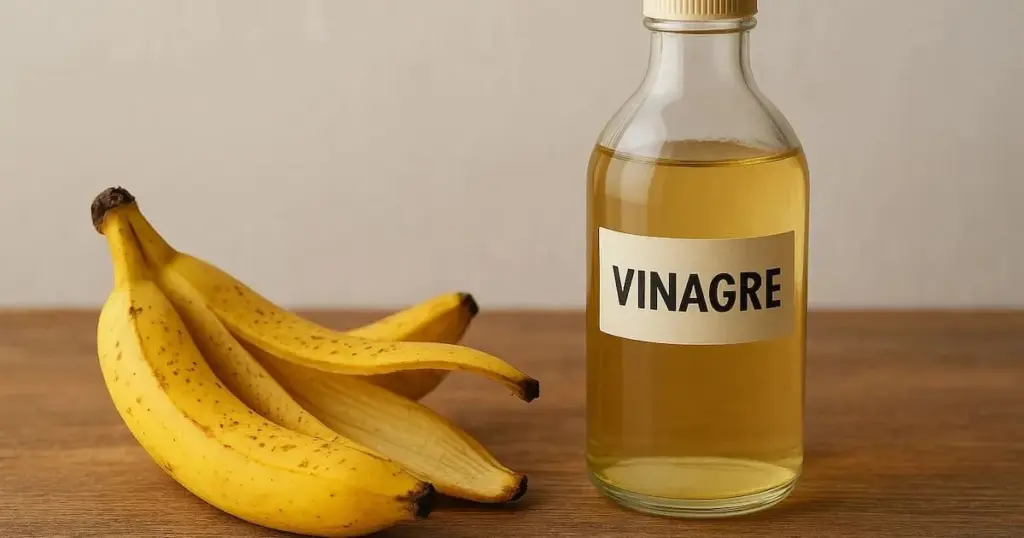 Fertilizante de cáscara de plátano y vinagre: receta para plantas más resistentes