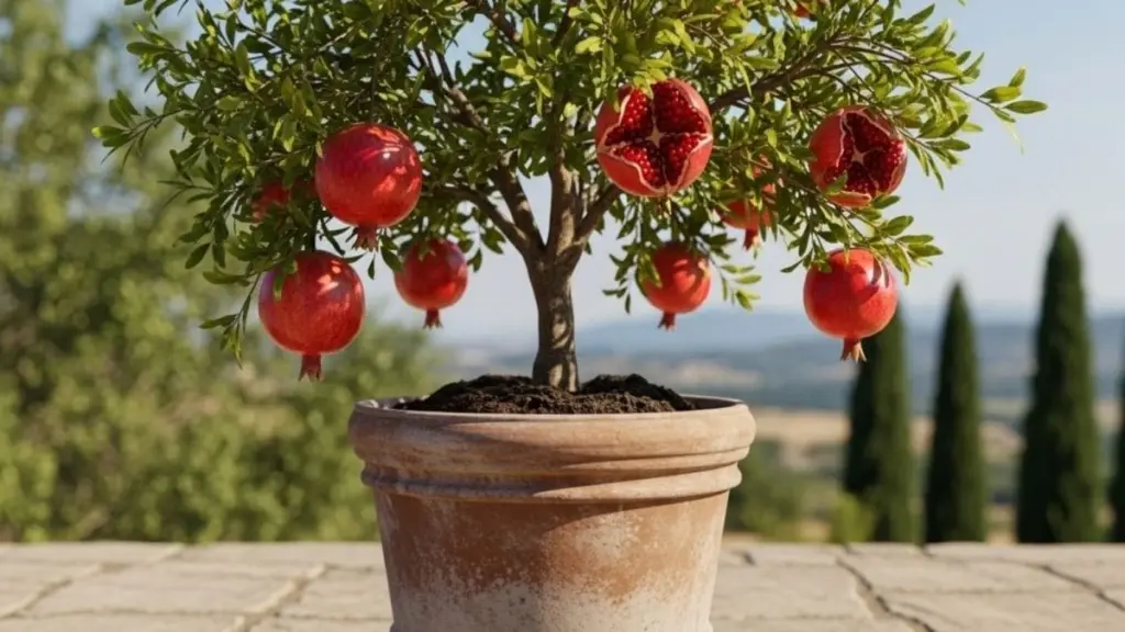 Granada (Punica granatum): el secreto para una cosecha dulce con cultivo en macetas