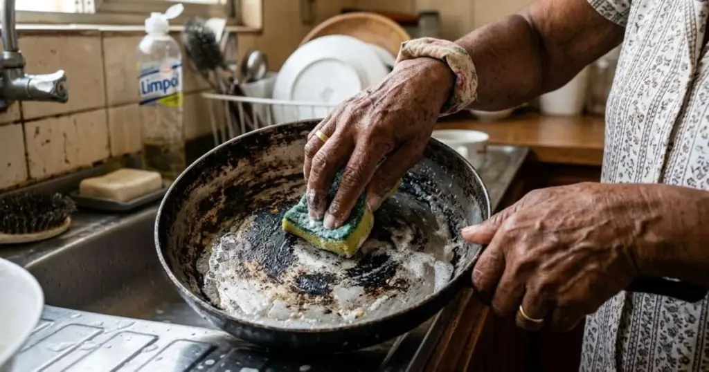 La fórmula casera que deja tus ollas quemadas como nuevas en minutos