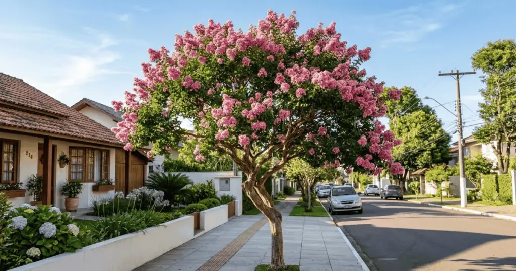 La Lagerstroemia: El árbol urbano que florece sin ensuciar y protege tu pavimento
