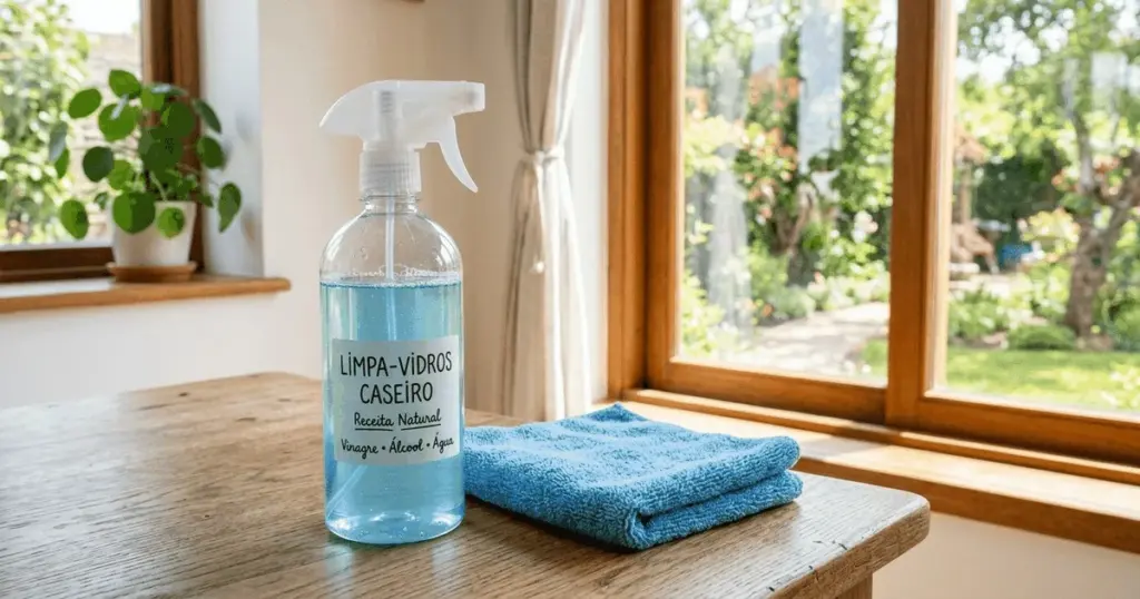 La mezcla casera ideal para vidrios impecables en minutos