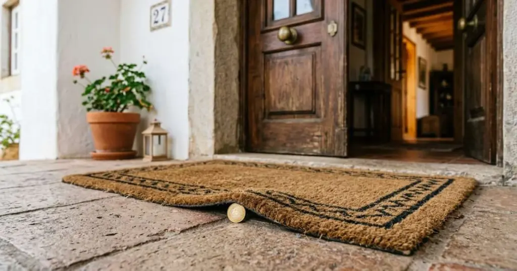 La moneda bajo el felpudo: el secreto ancestral para atraer riqueza a tu hogar