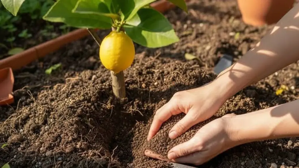 Limonero con hojas amarillas: entierra lentejas para fijar nitrógeno y auxinas