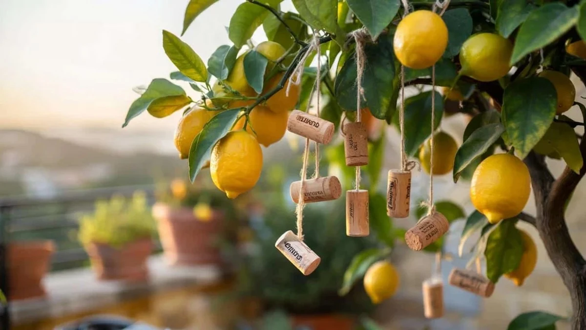 Limonero sano y sin plagas: por qué los expertos cuelgan un corcho - image 1