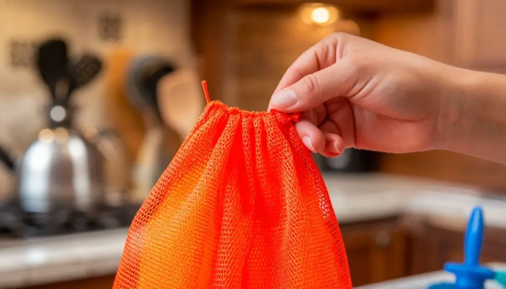 No tires tus bolsas de malla: el truco de reciclaje para limpiar y ahorrar