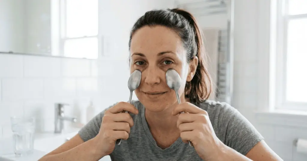 Por qué deberías congelar cucharas y cómo usarlas para deshinchar tus ojos por la mañana