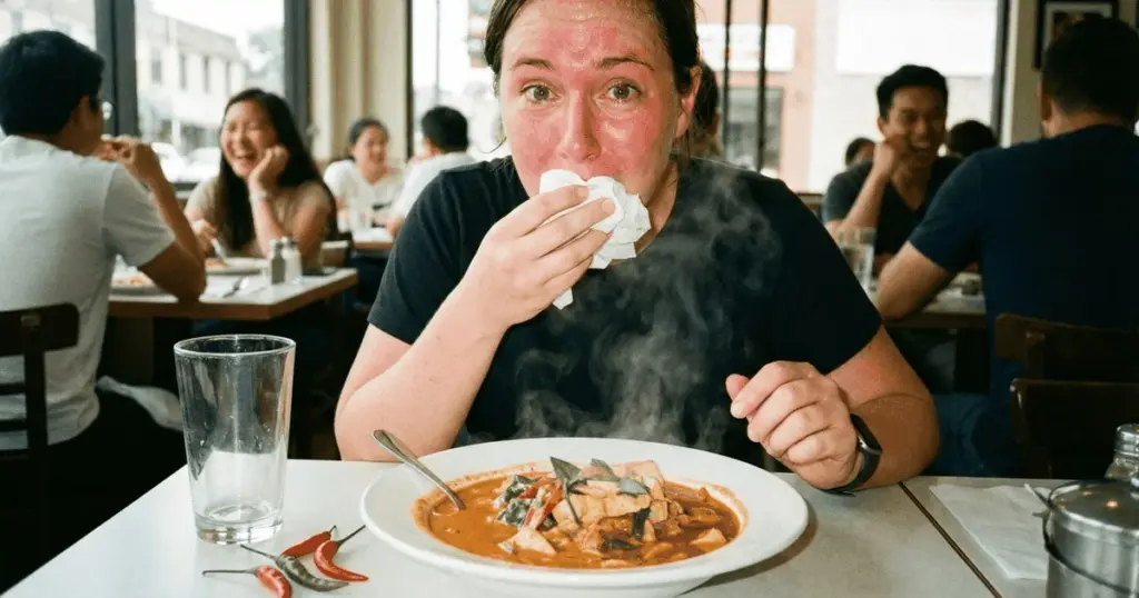 Por que seu nariz escorre quando você come algo picante?