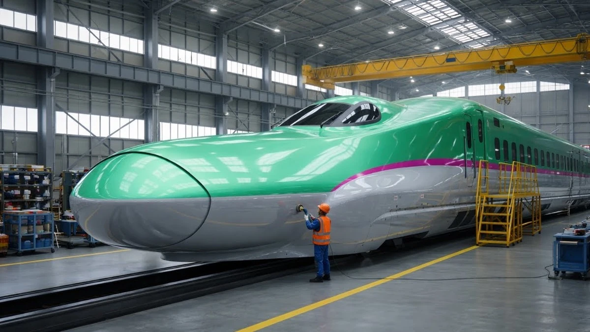 Tōhoku Shinkansen: Reposabrazos de palillos de cable de trole de cobre Tazen - image 1