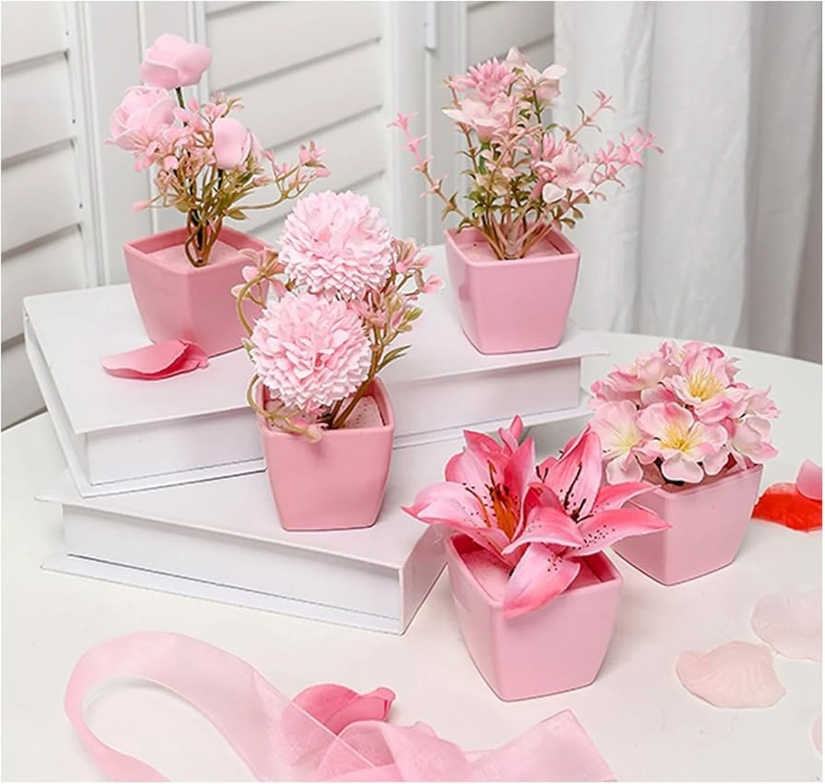 Ventanas siempre floridas sin riego: el Crisantemo rosa artificial de Dunelm de 21€ - image 1