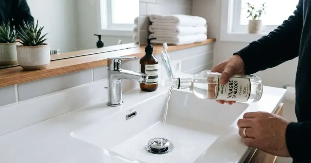 Vinagre en el desagüe del baño: el truco de Feng Shui para un hogar fresco