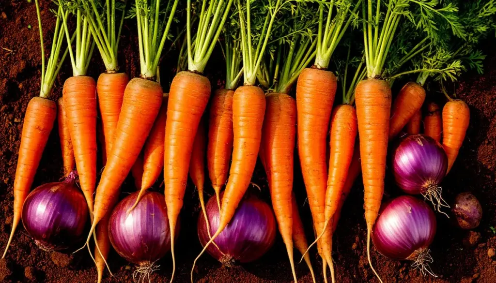 Zanahorias (Daucus carota): usa cebollas en el cultivo asociado contra la mosca
