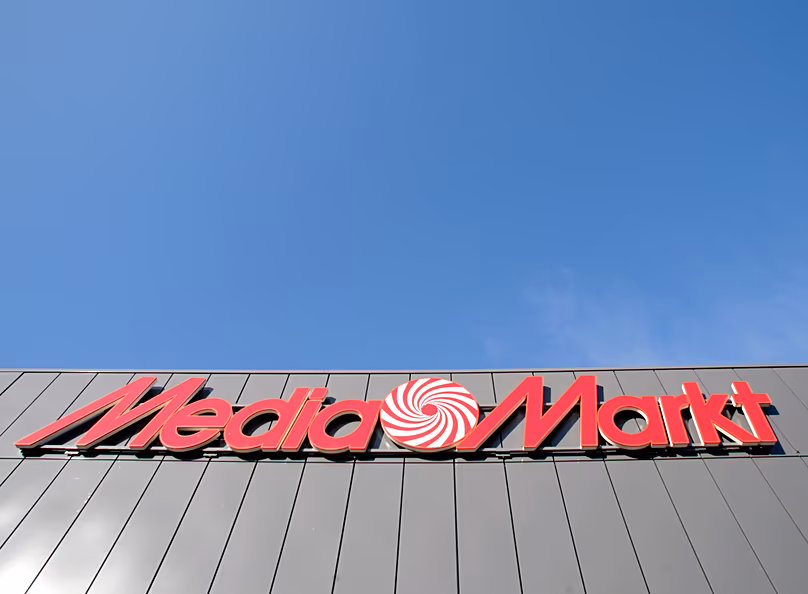 The signage of a Mediamarkt store in Düsseldorf, 1 August, 2007 