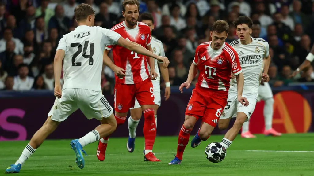 Kimmich, durante el Real Madrid - Bayern Múnich