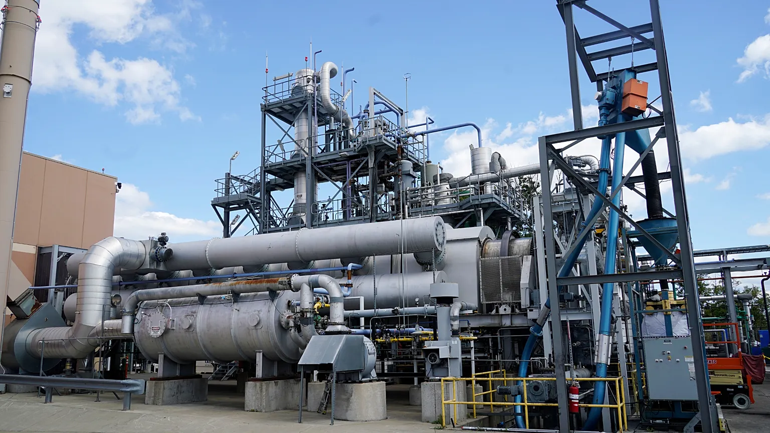 A chemical recycling site. The Associated Press. 