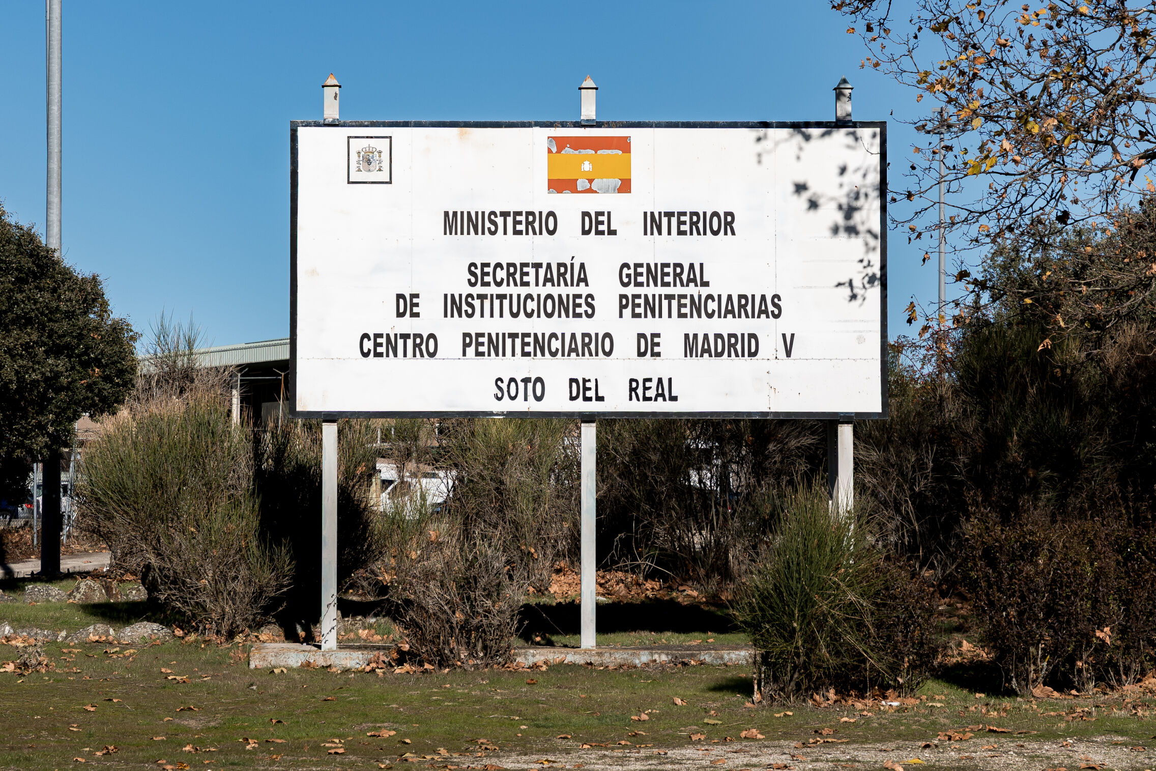 Foto: Cartel de la prisión de Soto del Real. (Europa Press/Diego Ramadés)