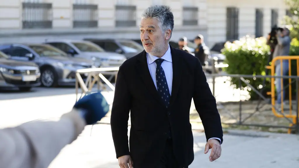 El exsenador y exdirector de la Policía, Ignacio Cosidó, a su llegada a la Audiencia Nacional.