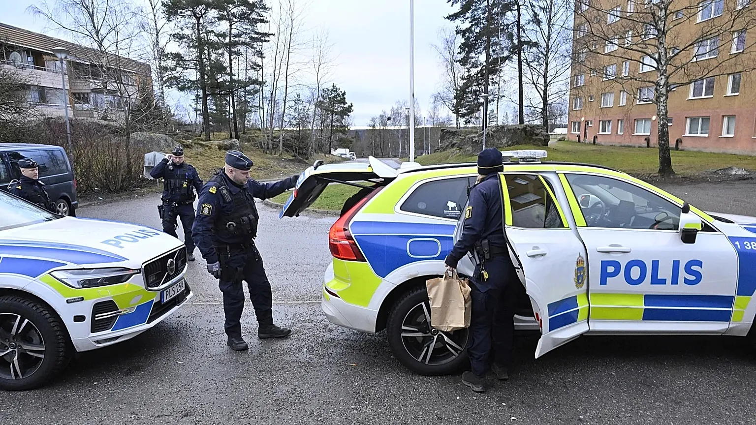 A police operation in Södertälje, 30 January, 2025