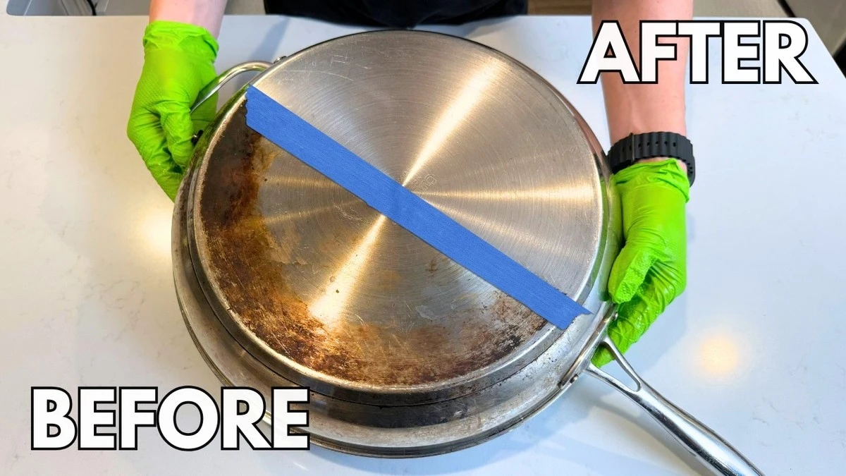 1 truco simple con vinagre para dejar tu olla de acero inoxidable como nueva - image 1