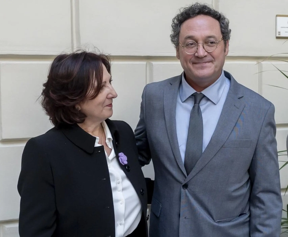Peramato, el pasado 11 de diciembre, en su toma de posesión, con Álvaro García Ortiz./