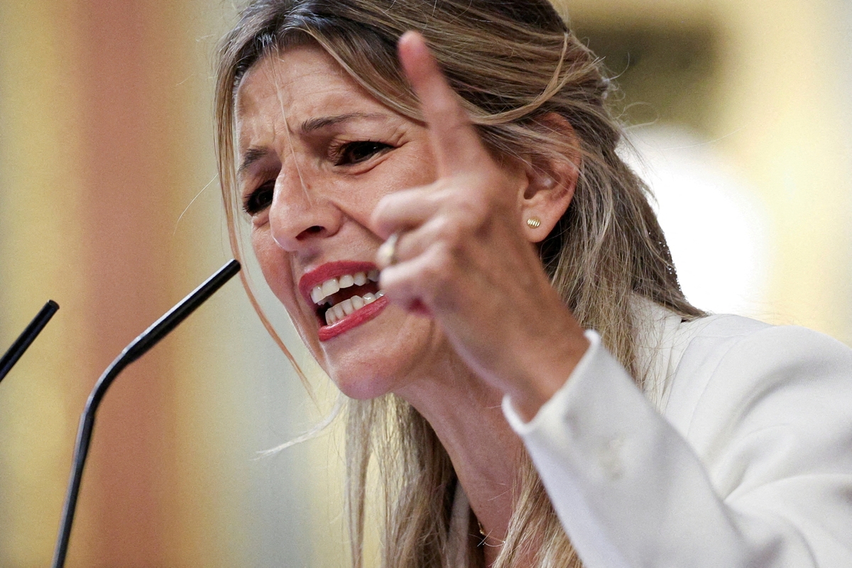 La vicepresidenta segunda y ministra de Trabajo, Yolanda Díaz. REUTERS/Violeta Santos Moura/File Photo