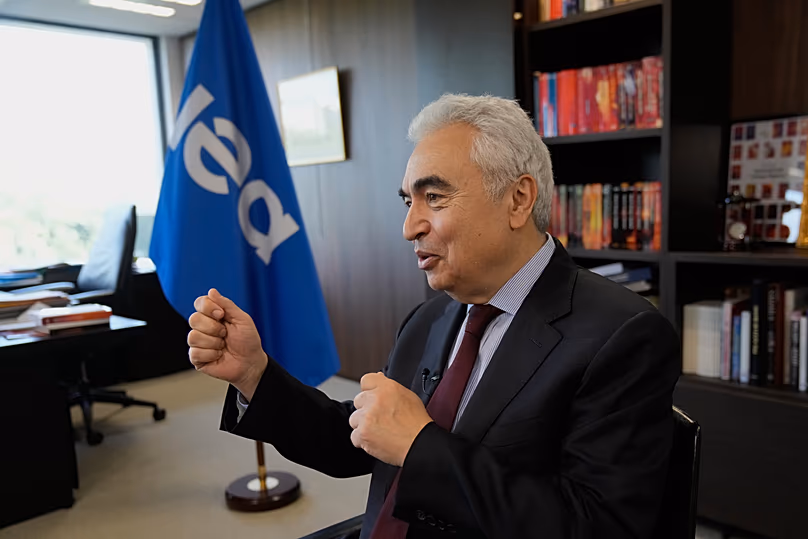International Energy Agency Executive Director Fatih Birol speaks at the IEA headquarters in Paris, 16 April, 2026
